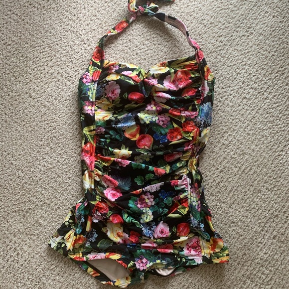 Seafolly Summer Garden Boy Leg One Piece - Picture 3 of 6